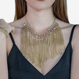 Gold Layered Statement Necklace